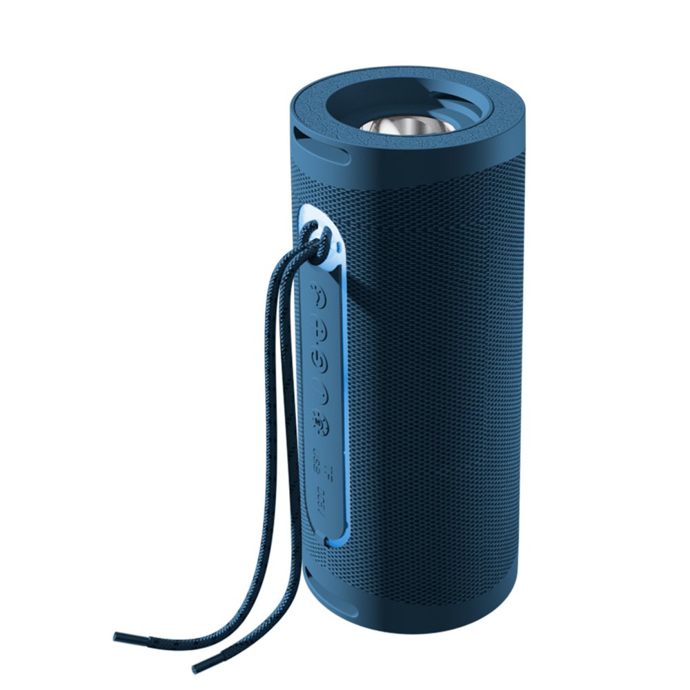 "IQ Sound SC-2340BT Portable Bluetooth Speaker with LED Flashlight, TWS, FM Radio, 10m Range, USB/TF Card Inputs, Hands-Free Mic, 4 Hours Playtime, Rechargeable for Outdoor, Home, Party, Travel
