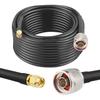 MOOKEER RG58 N Male to SMA Male Cable - 35FT Low Loss SMA to N Cable 50 Ohm for WiFi Router,GPS Receiver,Antenna,Signal Booster Use view 1