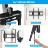 HOME VISION Heavy Duty Tilt TV Wall Mount Bracket for 48-120 Inch Flat/Curved TVs, 200Lbs Capacity, Fits 16/18/24 Inch Studs, Max VESA 800x600mm for LED OLED LCD view 4