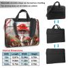 BAGGUS Red Mushrooms Print Laptop Bag Neoprene Notebook Computer Messenger Briefcase Cover Pouch Sleeve W/Adjustable Strap view 2