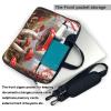 BAGGUS Red Mushrooms Print Laptop Bag Neoprene Notebook Computer Messenger Briefcase Cover Pouch Sleeve W/Adjustable Strap view 3