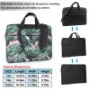 BAGGUS Green Palm Tree Leaves Pink Print Laptop Bag Neoprene Notebook Computer Messenger Briefcase Cover Pouch Sleeve W/Adjustable Strap view 2