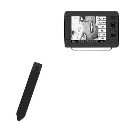 BoxWave Stylus Pouch Compatible with Si-Tex NavPro 1200F - Stylus PortaPouch, Pen Stylii Holder Carrier Portable Self-Adhesive - Jet Black