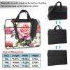 BAGGUS Pink Rosess Print Laptop Bag Neoprene Notebook Computer Messenger Briefcase Cover Pouch Sleeve W/Adjustable Strap view 2