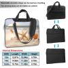 BAGGUS Seashells Starfish On Beach Print Laptop Bag Neoprene Notebook Computer Messenger Briefcase Cover Pouch Sleeve W/Adjustable Strap view 2
