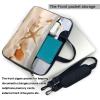 BAGGUS Seashells Starfish On Beach Print Laptop Bag Neoprene Notebook Computer Messenger Briefcase Cover Pouch Sleeve W/Adjustable Strap view 3