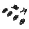 RC FPV Quadcopter Mounting Base Kit, 3D Printed Motor Camera Antenna Mounts for FPV Drone Protection Lightweight Frame Accessorie (Black) view 1