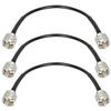 MOOKEERF RG8x Jumper Cable 1ft,3 Pack CB Coax Cable PL259 UHF Connector 50 ohm Low Loss for Ham Radio,Antenna Analyzer,Dummy Load,SWR Meter view 1