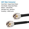 MOOKEERF RG8x Jumper Cable 1ft,3 Pack CB Coax Cable PL259 UHF Connector 50 ohm Low Loss for Ham Radio,Antenna Analyzer,Dummy Load,SWR Meter view 2