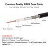 MOOKEERF RG8x Jumper Cable 1ft,3 Pack CB Coax Cable PL259 UHF Connector 50 ohm Low Loss for Ham Radio,Antenna Analyzer,Dummy Load,SWR Meter view 3