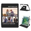 360 Degree Rotate Personalized Photo Case for iPad 10.2 Inch 7th / 8th / 9th Gen (2021/2020/2019) with Pencil Holder,Custom Multi Photo Collage Picture iPad Protective Cover,Smart Sleep/Wake,Black view 1