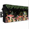 Leaves Plants and Mushrooms Butterfly Frog Texture Outdoor TV Cover Fit TV Size 60-65", Weatherproof and Waterproof TV Oxford Cloths Cover for Outside, TV Enclosure/TV Display Protectors view 1