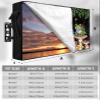 Leaves Plants and Mushrooms Butterfly Frog Texture Outdoor TV Cover Fit TV Size 60-65", Weatherproof and Waterproof TV Oxford Cloths Cover for Outside, TV Enclosure/TV Display Protectors view 2