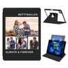 360 Degree Rotate Personalized Photo Case for iPad Pro 11 inch (1st, 2nd, 3rd & 4th Gen) 2018/2020/2021/2022 with Pencil Holder,Custom Multi Photo Collage Picture Cover,Smart Auto Sleep/Wake,Black view 1