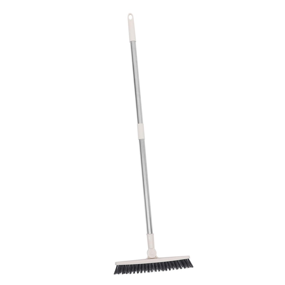 Mobestech 2pcs Floor Scrub Brush Handle Rotatable Cleaning Tool for Deep Clean Bathroom Shower and Tight Spaces Stiff Bristle Design for Grout and Tile Cleaning