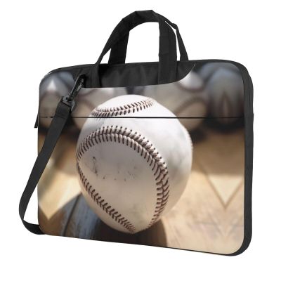 BAGGUS Cool Grey Baseball Print Laptop Bag Neoprene Notebook Computer Messenger Briefcase Cover Pouch Sleeve W/Adjustable Strap