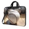 BAGGUS Cool Grey Baseball Print Laptop Bag Neoprene Notebook Computer Messenger Briefcase Cover Pouch Sleeve W/Adjustable Strap view 1