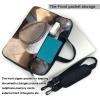 BAGGUS Cool Grey Baseball Print Laptop Bag Neoprene Notebook Computer Messenger Briefcase Cover Pouch Sleeve W/Adjustable Strap view 3