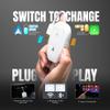 Wireless Carplay & Android Auto Adapter 2 in 1 Auto CarPlay & Android Auto Wireless 2024 Upgrade Dongle for Converts Wired to Wireless Compatibility Auto for Cars Model 2016+ Plug & Play, White view 3