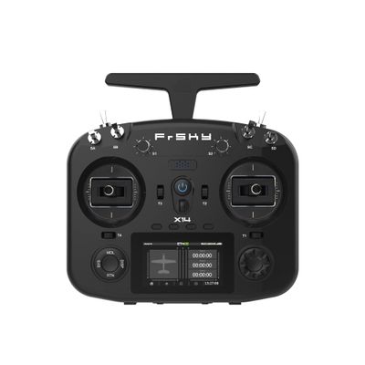 FrSky Twin X14 Dual 2.4G 24CH RC Radio System High-Speed Low-Latency Transmitter with TW Mode and ACCST D16/ACCESS (Black)