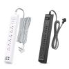 10 ft Surge Protector Power Strip + 5 ft Extension Cord with 6 Outlets 4 USB Ports view 1