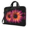 BAGGUS Pink Orange Daisy Flower Print Laptop Bag Neoprene Notebook Computer Messenger Briefcase Cover Pouch Sleeve W/Adjustable Strap view 1