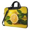 BAGGUS Lemon Print Laptop Bag Neoprene Notebook Computer Messenger Briefcase Cover Pouch Sleeve W/Adjustable Strap view 1