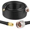 MOOKEER RG58 N Male to SMA Male Cable - 100FT Low Loss SMA to N Cable 50 Ohm for WiFi Router,GPS Receiver,Antenna,Signal Booster Use view 1