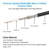 MOOKEER RG58 N Male to SMA Male Cable - 100FT Low Loss SMA to N Cable 50 Ohm for WiFi Router,GPS Receiver,Antenna,Signal Booster Use view 3