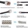 MOOKEER RG58 N Male to SMA Male Cable - 100FT Low Loss SMA to N Cable 50 Ohm for WiFi Router,GPS Receiver,Antenna,Signal Booster Use view 4