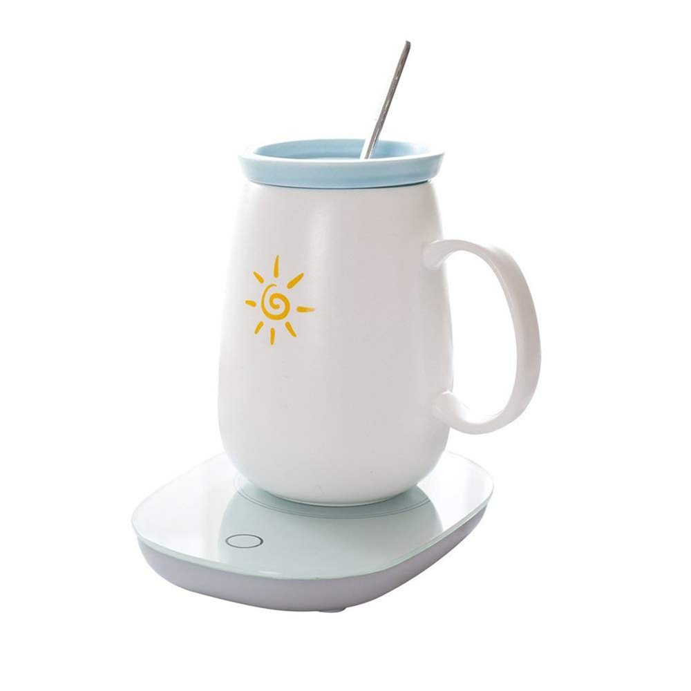 Finoti 55C Constant Warm Cup One-Piece Molding Fine Lubrication Durable Tight Waterproof Design Stylish and Beautiful Easy to Clean White Heater