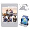 360 Degree Rotate Personalized Photo Case for iPad Air 3 (10.5-Inch 2019, 3rd Gen) with Pencil Holder,Custom Multi Photo Collage Picture Protective Cover,Premium Folio Stand Smart Sleep/Wake,Grey view 1