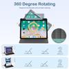 360 Degree Rotate Personalized Photo Case for iPad Air 3 (10.5-Inch 2019, 3rd Gen) with Pencil Holder,Custom Multi Photo Collage Picture Protective Cover,Premium Folio Stand Smart Sleep/Wake,Grey view 3