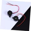 SOLUSTRE 2pcs 3-24v 85db Piezo Electronic Alarm Piezo with Built-in Drive Circuit Abs Material Industrial Use view 2