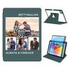 360 Degree Rotate Personalized Photo Case for Apple iPad 10th Gen 10.9 Inch 2022 with Pencil Holder,Custom Multi Photo Collage Picture Protective Cover,Premium Folio Stand Smart Sleep/Wake,Green view 1