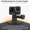 Buziba Helmet Adhesive Sticky Mount Curved Adhesive Base Kit for DJI Osmo Action 4 Flexible Adhesive Mount for Insta360 GO3/GoPro and Most Action Cameras view 2