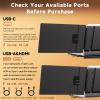 MarsMyth S1 Laptop Screen Extender - 14'' Portable Dual Monitor for Laptops, 1080P FHD Plug & Play Portable Monitor for 13''-17'' Laptops, Compatible with Windows Mac PS5 Dex Android Switch view 4