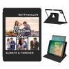 360 Degree Rotate Personalized Photo Case for Apple iPad Pro 9.7 Inch 2016 with Pencil Holder,Custom Multi Photo Collage Picture Protective Cover,Premium Folio Stand Smart Auto Sleep/Wake,Black view 1