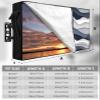 Blue Gradient Modern Geometric Outdoor TV Cover Fit TV Size 40-43", Weatherproof and Waterproof TV Oxford Cloths Cover for Outside, Ocean Waves Abstract TV Enclosure/TV Display Protectors view 2
