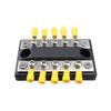 Power Distribution Block Bus Bar Double Row with Ring Terminals for Boat/Car/RV/Yacht, 5 Screws Terminals, Max 48V 100A(Black) view 2