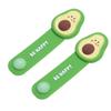 Hemobllo 2pcs Silicone Earphone Cord Organizer Press Button Lightweight Cable Winder Ties for Headset Management Compact Avocado Design for Use view 1