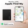 eirix Wallet Tracker Card (iOS Only), Slim Smart GPS Tracker Works with Apple Find My, Rechargeable Wallet Tracker and Item Locator for Luggage, Purse, Card Bag (Black, 1 Pack) view 2