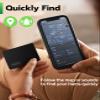 eirix Wallet Tracker Card (iOS Only), Slim Smart GPS Tracker Works with Apple Find My, Rechargeable Wallet Tracker and Item Locator for Luggage, Purse, Card Bag (Black, 1 Pack) view 4