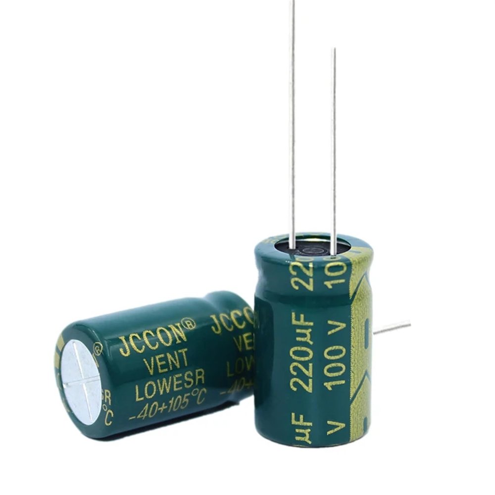 10pcs High Frequency Low Resistance Aluminum electrolytic Capacitor 100V220UF 220uf100v Volume: 13x21