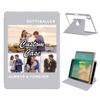 360 Degree Rotate Personalized Photo Case for Apple iPad Pro 9.7 Inch 2016 with Pencil Holder,Custom Multi Photo Collage Picture Protective Cover,Premium Folio Stand Smart Auto Sleep/Wake,Grey view 1