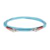 SpeedyFiberTX 4-Pack 8 Meter FC to FC Fiber Optic Patch Cable, Red and Black Boots, Corning ClearCurve Multimode OM4 50/125um Optical Fiber, Duplex Aqua Riser OFNR Cable Jacket view 2