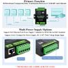 4-Ch RS485 to RJ45 Ethernet Serial Server with PoE Function, 4 Channels RS485 Independent Operation, Rail-Mount Industrial Isolated Serial Module, Bi-Directional Transparent Transmission view 4