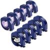 5 Clear + 5 Black Label Replace for Dymo Label Maker Refills Plastic LT Labeling Tape 12mm x 4m for DYMO LetraTag LT-100T LT-100H LT200B QX50 Labeler view 1