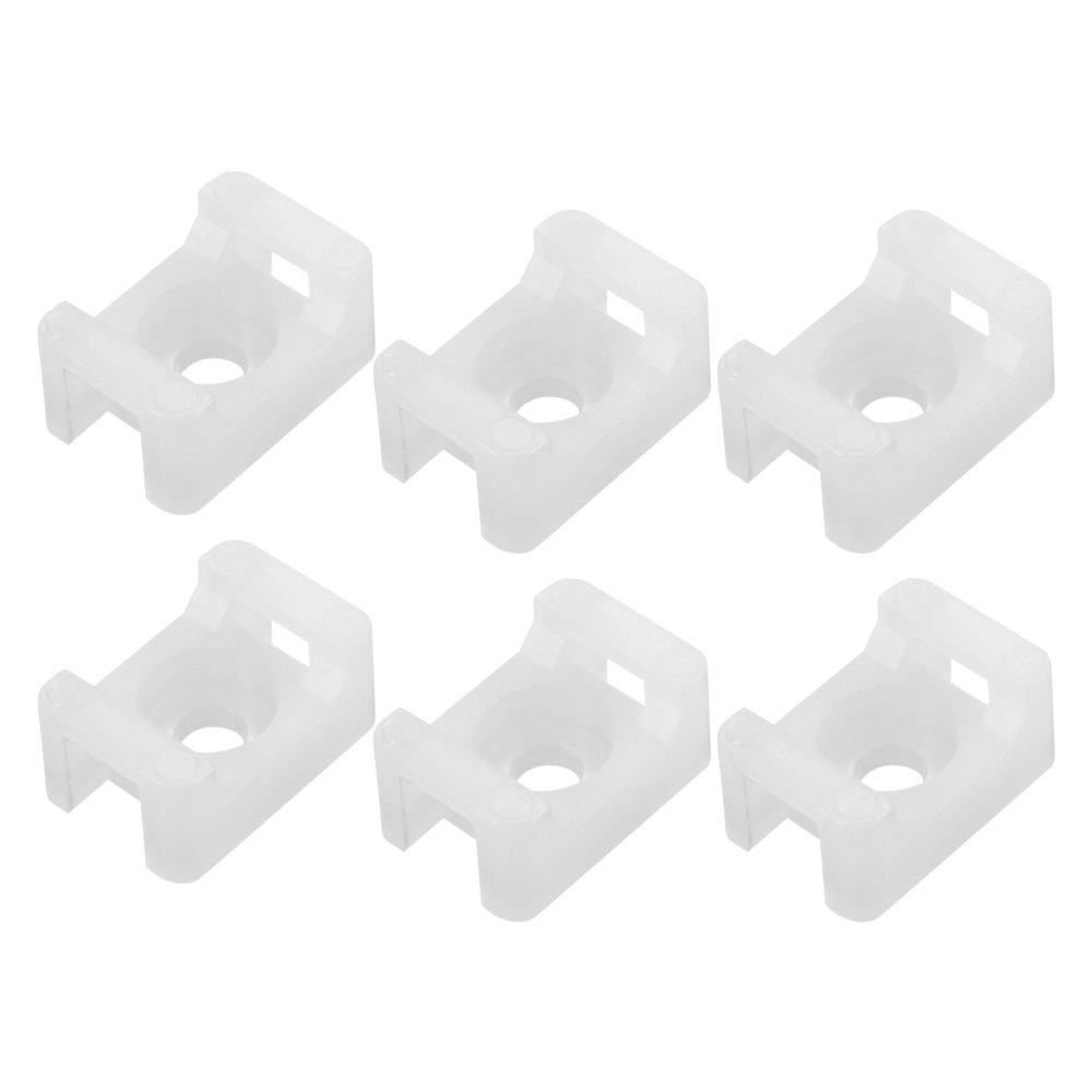 Rebower Cable Tie Mount Base STM-1 Wire Holder [for Wire Management] - 5mm / White/ 30 Pcs