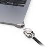 Compulocks Ledge Lock Adapter for MacBook Air 15" M2-M4 - Keyed Cable Lock in Silver & Black, Secure Laptop Theft Protection Design, Anti-Theft Locking Solution for MacBook Air view 1